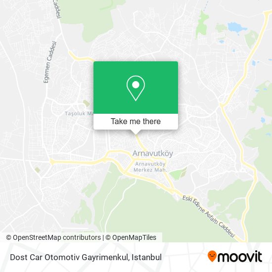 Dost Car Otomotiv Gayrimenkul map