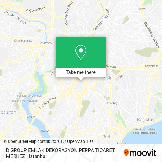 D GROUP EMLAK DEKORASYON PERPA TİCARET MERKEZİ map