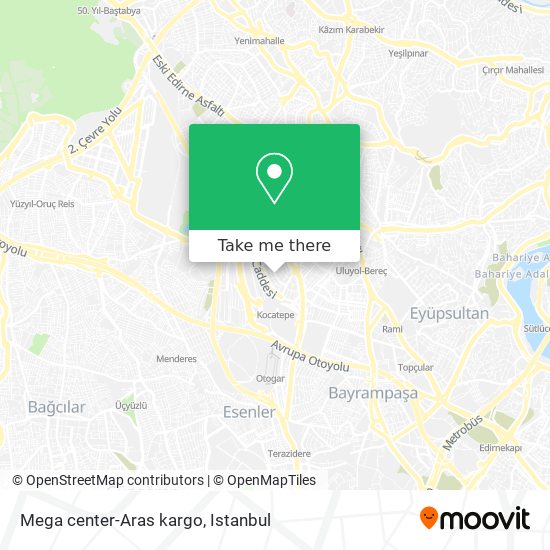 Mega center-Aras kargo map