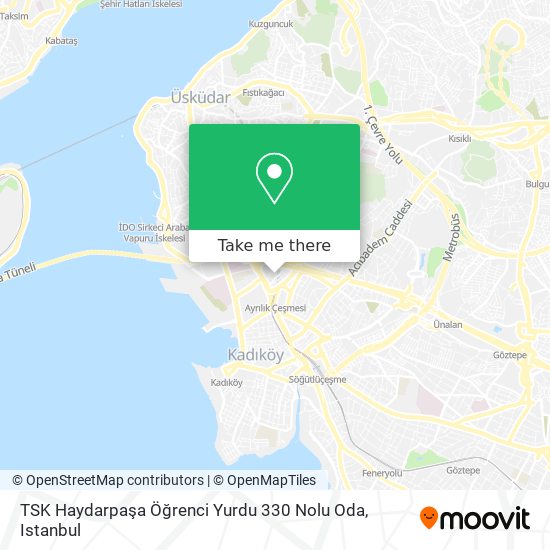 TSK Haydarpaşa Öğrenci Yurdu 330 Nolu Oda map