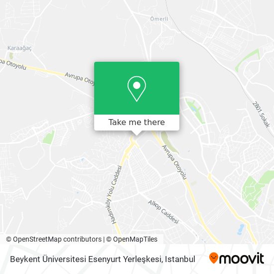 Beykent Üniversitesi Esenyurt Yerleşkesi map