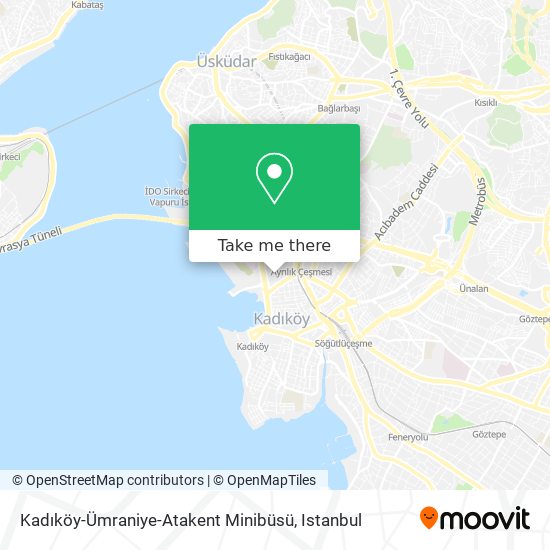 Kadıköy-Ümraniye-Atakent Minibüsü map