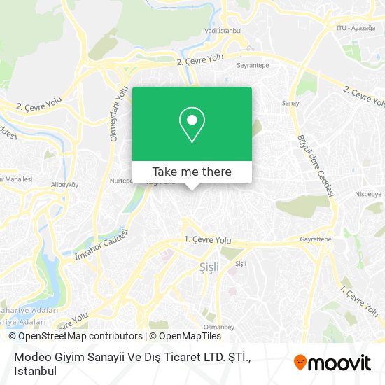 Modeo Giyim Sanayii Ve Dış Ticaret LTD. ŞTİ. map