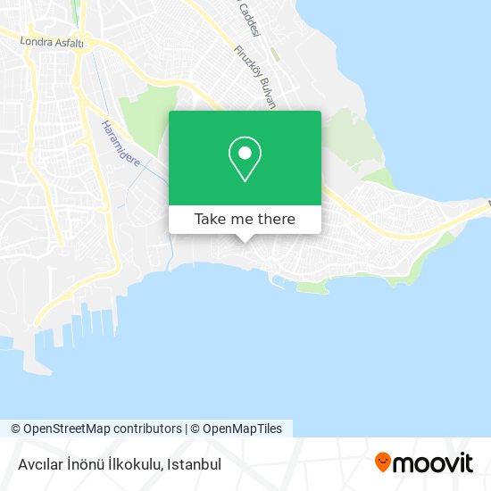 Avcılar İnönü İlkokulu map