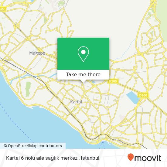 Kartal 6 nolu aile sağlık merkezi map