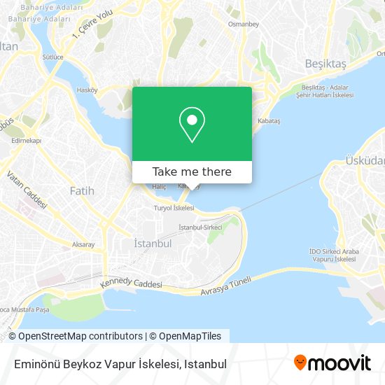 Eminönü Beykoz Vapur İskelesi map