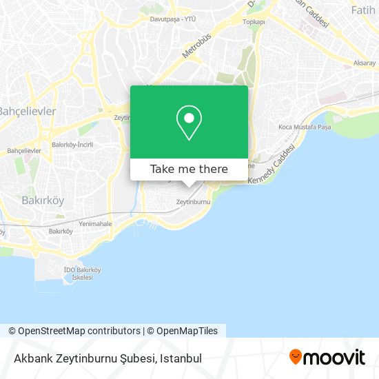 Akbank Zeytinburnu Şubesi map