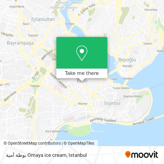 بوظة أمية Omaya ice cream map