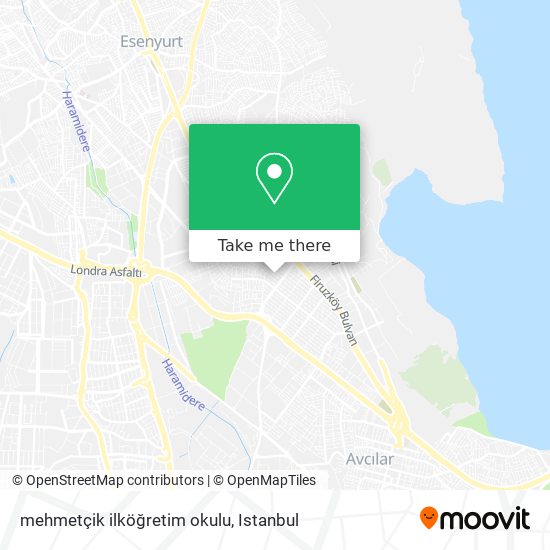 mehmetçik ilköğretim okulu map