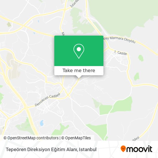 Tepeören Direksiyon Eğitim Alanı map