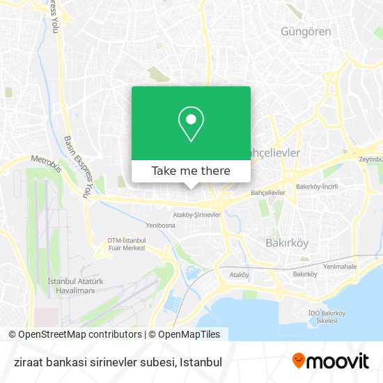 ziraat bankasi sirinevler subesi map