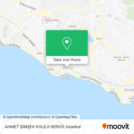 AHMET  ŞİMŞEK KOLEJI SERVİS map