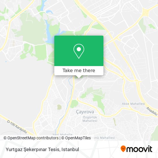 Yurtgaz Şekerpınar Tesis map