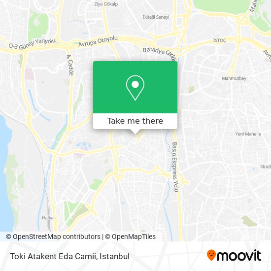 Toki Atakent Eda Camii map