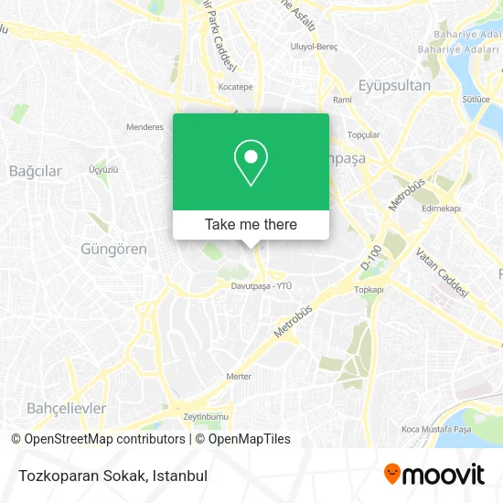 Tozkoparan Sokak map