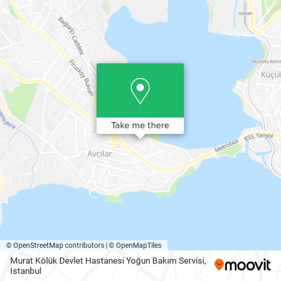 Murat Kölük Devlet Hastanesi Yoğun Bakım Servisi map