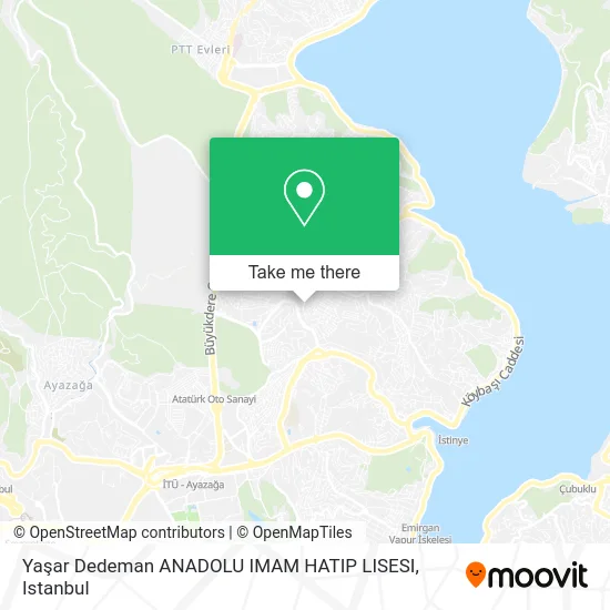 Yaşar Dedeman ANADOLU IMAM HATIP LISESI map