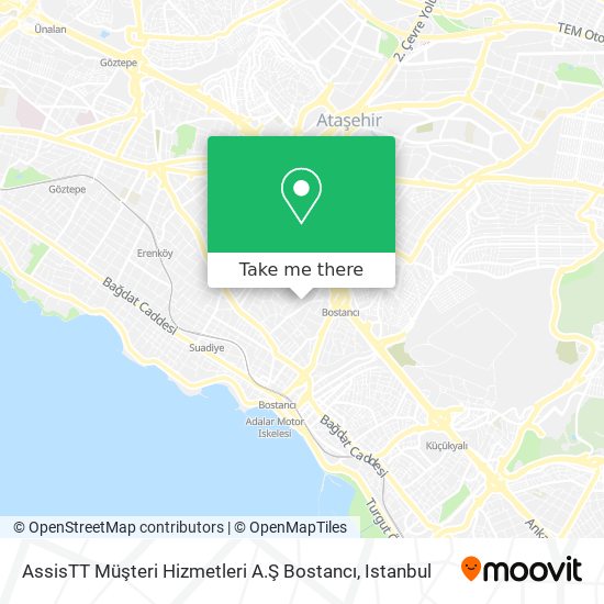 AssisTT Müşteri Hizmetleri A.Ş Bostancı map