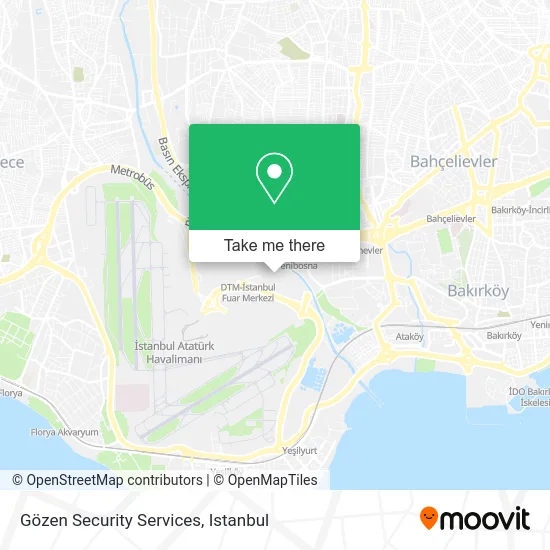 Gözen Security Services map