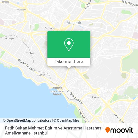 Fatih Sultan Mehmet Eğitim ve Araştırma Hastanesi Ameliyathane map