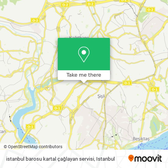 istanbul barosu kartal çağlayan servisi map