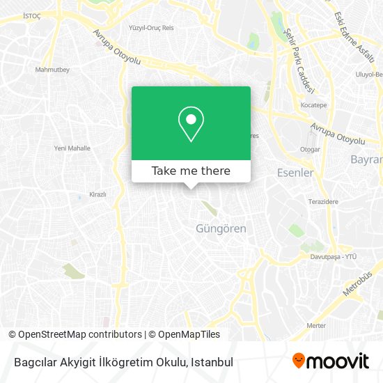 Bagcılar Akyigit İlkögretim Okulu map