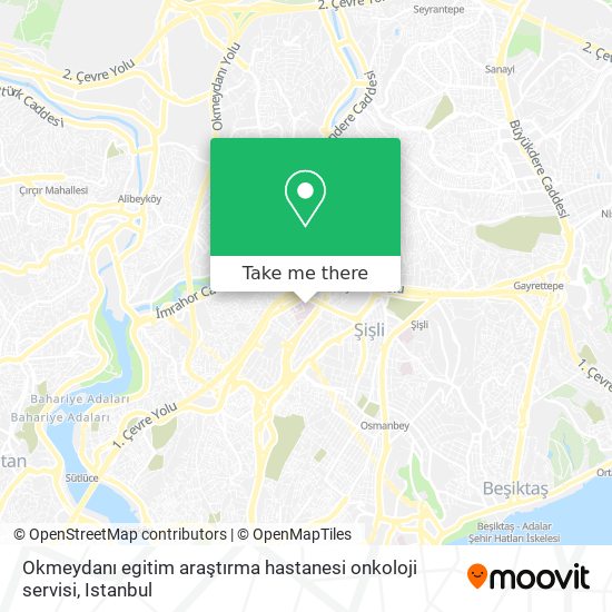 Okmeydanı egitim araştırma hastanesi onkoloji servisi map