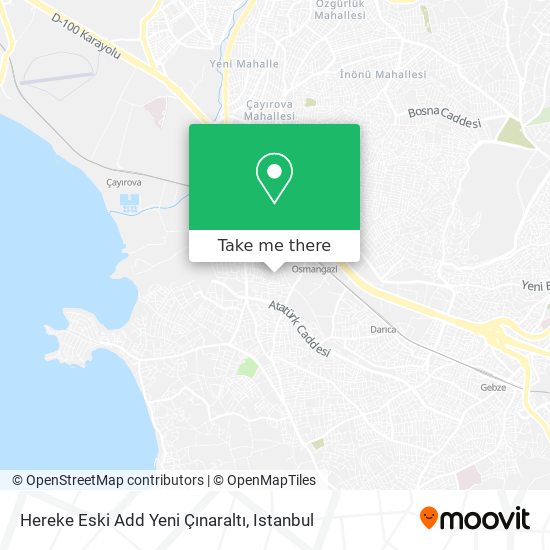 Hereke Eski Add Yeni Çınaraltı map