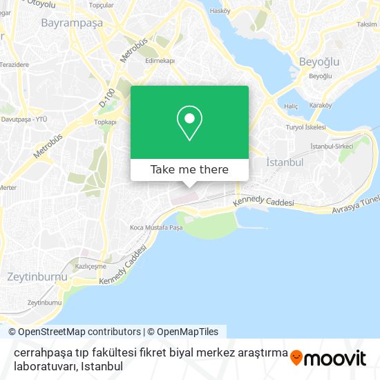 cerrahpaşa tıp fakültesi fikret biyal merkez araştırma laboratuvarı map