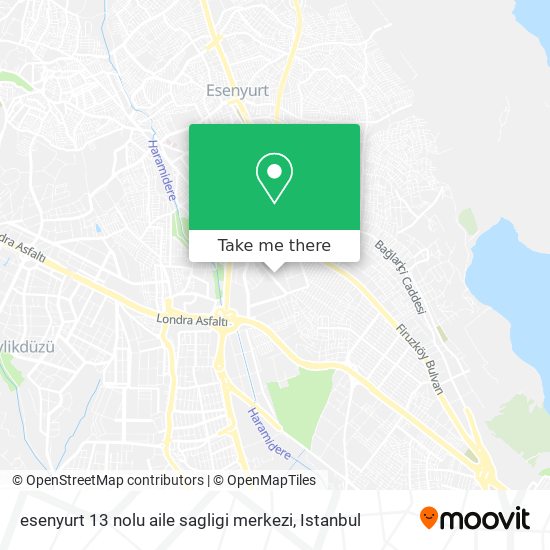 esenyurt 13 nolu aile sagligi merkezi map