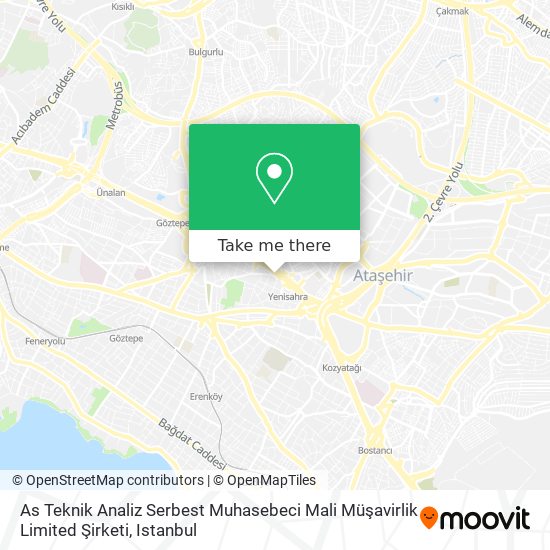As Teknik Analiz Serbest Muhasebeci Mali Müşavirlik Limited Şirketi map