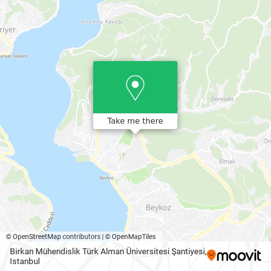 Birkan Mühendislik Türk Alman Üniversitesi Şantiyesi map