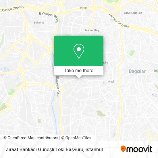 Ziraat Bankası Güneşli Toki Başvuru map