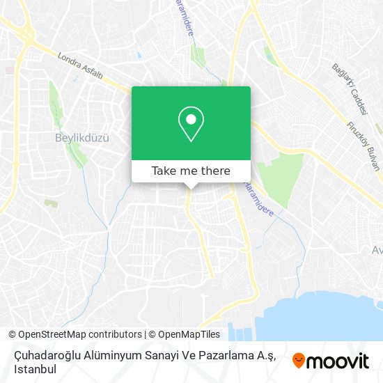 Çuhadaroğlu Alüminyum Sanayi Ve Pazarlama A.ş map