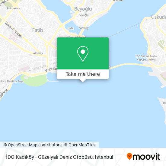 İDO Kadıköy - Güzelyalı Deniz Otobüsü map
