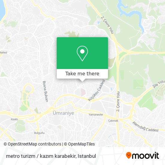 metro turizm / kazım karabekir map