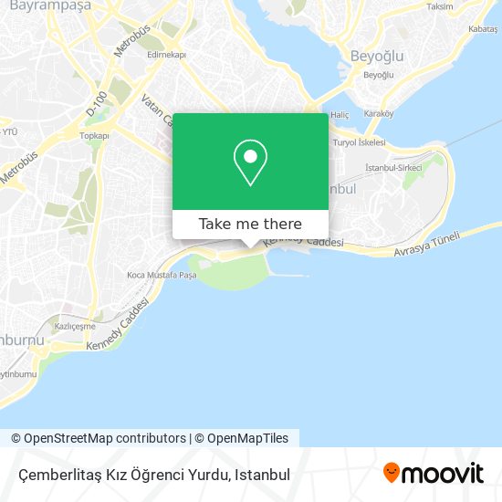 Çemberlitaş Kız Öğrenci Yurdu map