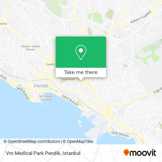 Vm Medical Park Pendik map