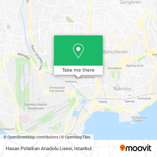 Hasan Polatkan Anadolu Lisesi map