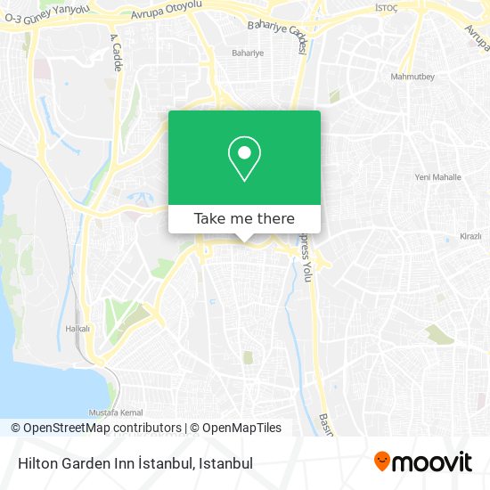 Hilton Garden Inn İstanbul map