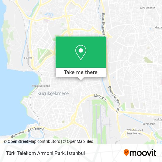 Türk Telekom Armoni Park map