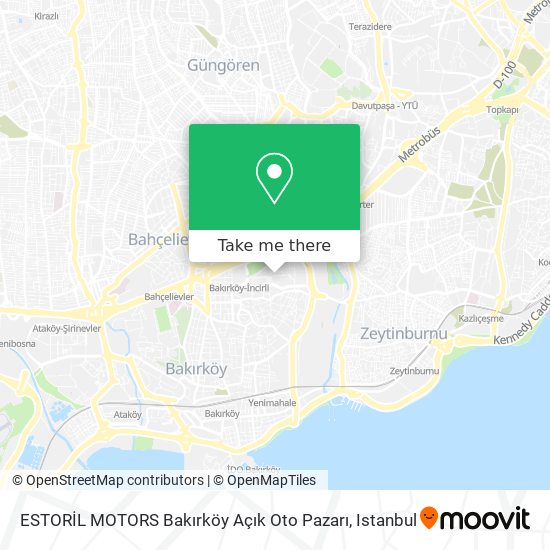 ESTORİL MOTORS Bakırköy Açık Oto Pazarı map