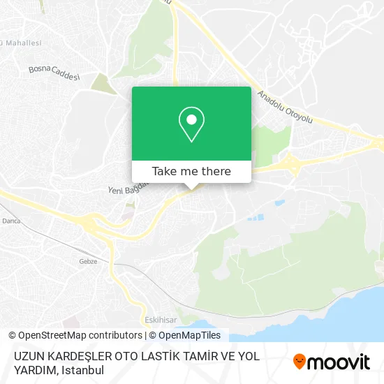 UZUN KARDEŞLER OTO LASTİK TAMİR VE YOL YARDIM map