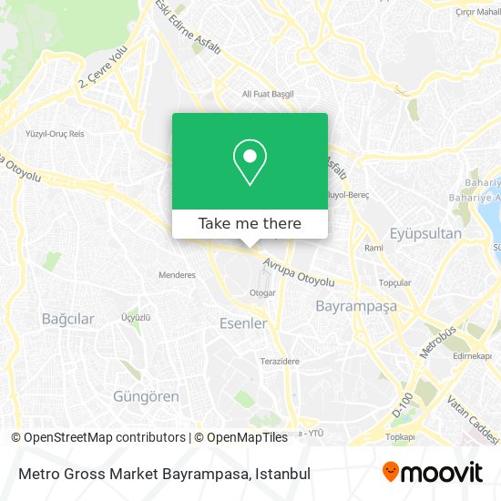 Metro Gross Market Bayrampasa map