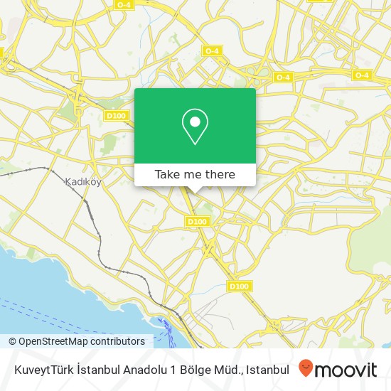 KuveytTürk İstanbul Anadolu 1 Bölge Müd. map