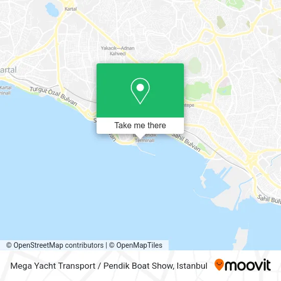 Mega Yacht Transport / Pendik Boat Show map