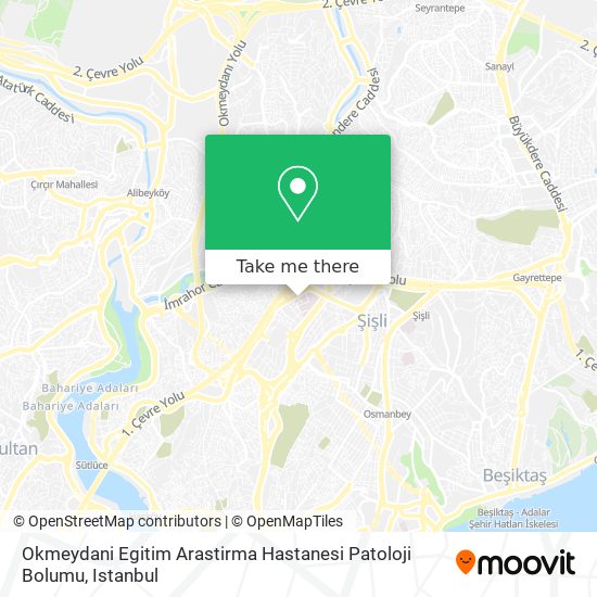 Okmeydani Egitim Arastirma Hastanesi Patoloji Bolumu map