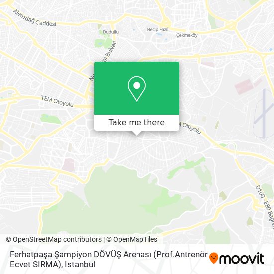 Ferhatpaşa Şampiyon DÖVÜŞ Arenası (Prof.Antrenör Ecvet SIRMA) map