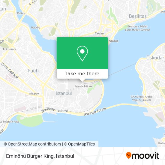 Eminönü Burger King map