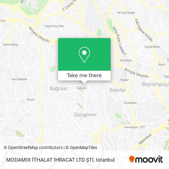 MODAMIX İTHALAT İHRACAT LTD ŞTİ map